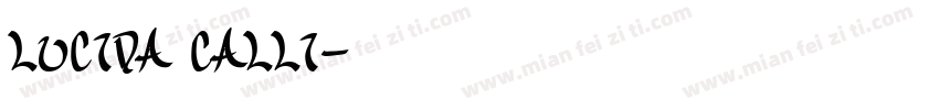 LUCIDA CALLI字体转换